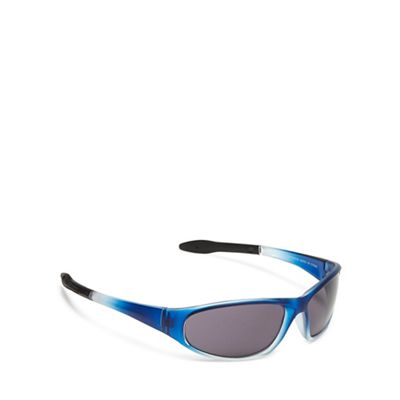 Blue gradient sports wrap sunglasses